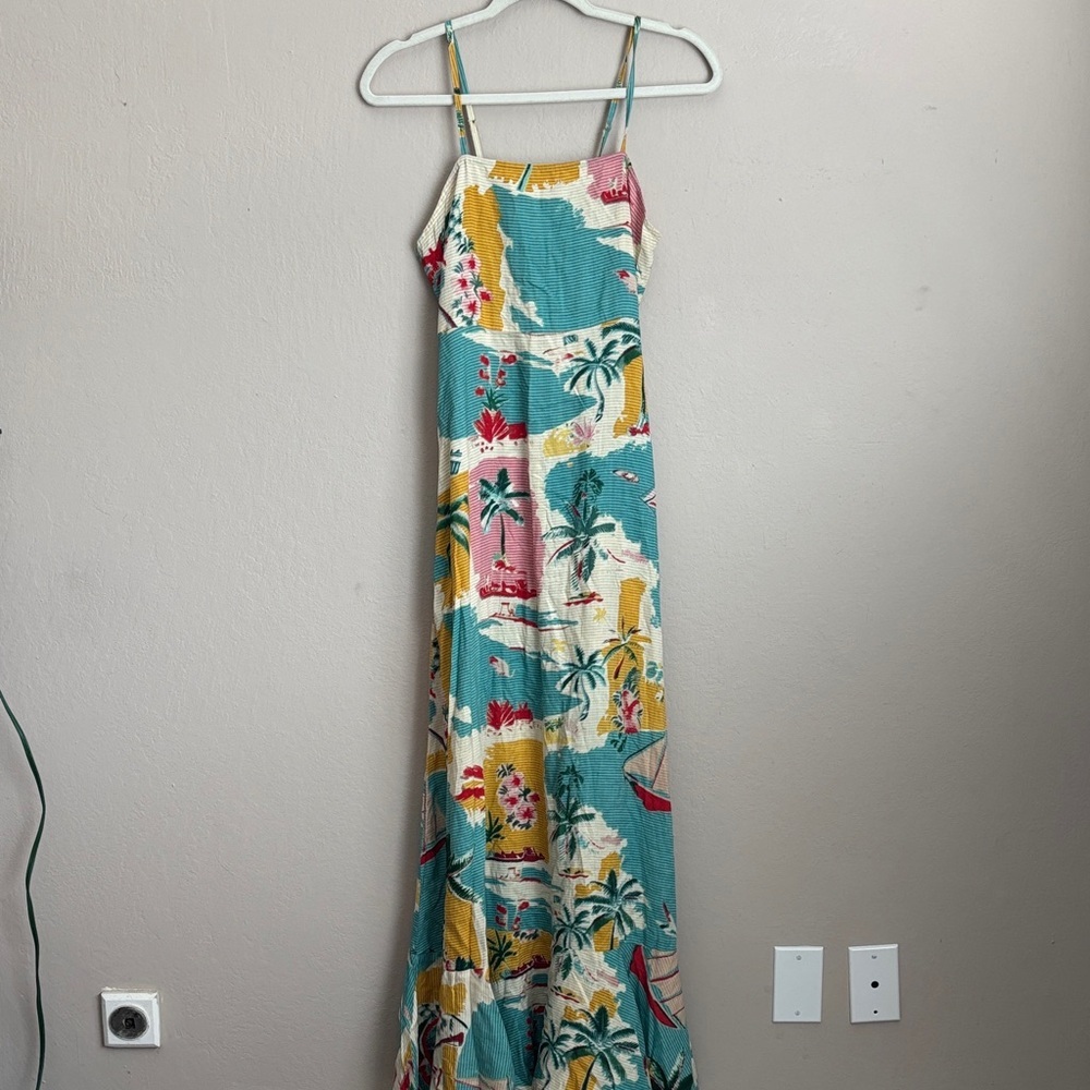 Free Destination Tropical Print Maxi Dress size small NWT